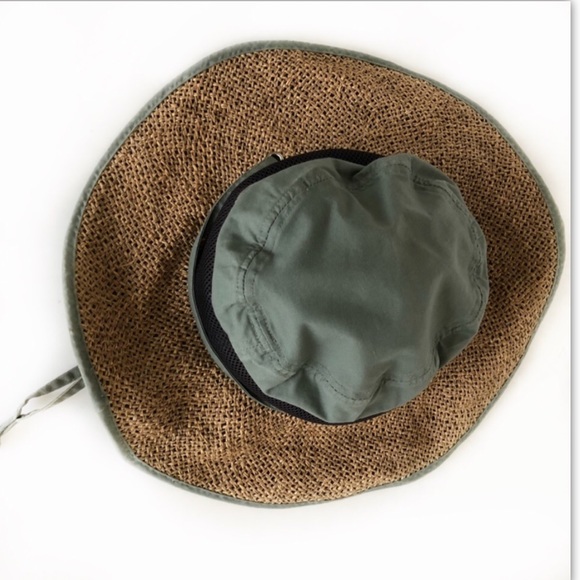 Columbia “Ranger Booney” Olive Green Straw Fishing Hunting Floppy Sun Safari Hat - Picture 2 of 8